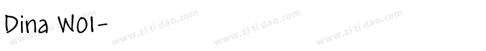 Dina W01字体转换